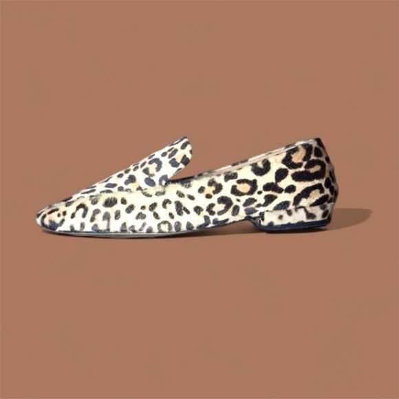 Steve‎ Madden Hailey Cheetah Fur Flats - Picture 1 of 9